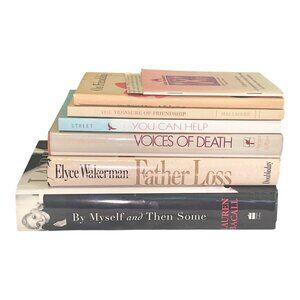 Lot 6 Vintage Books on Friendship Loss Death Lauren Bacall Memoir Newspaper